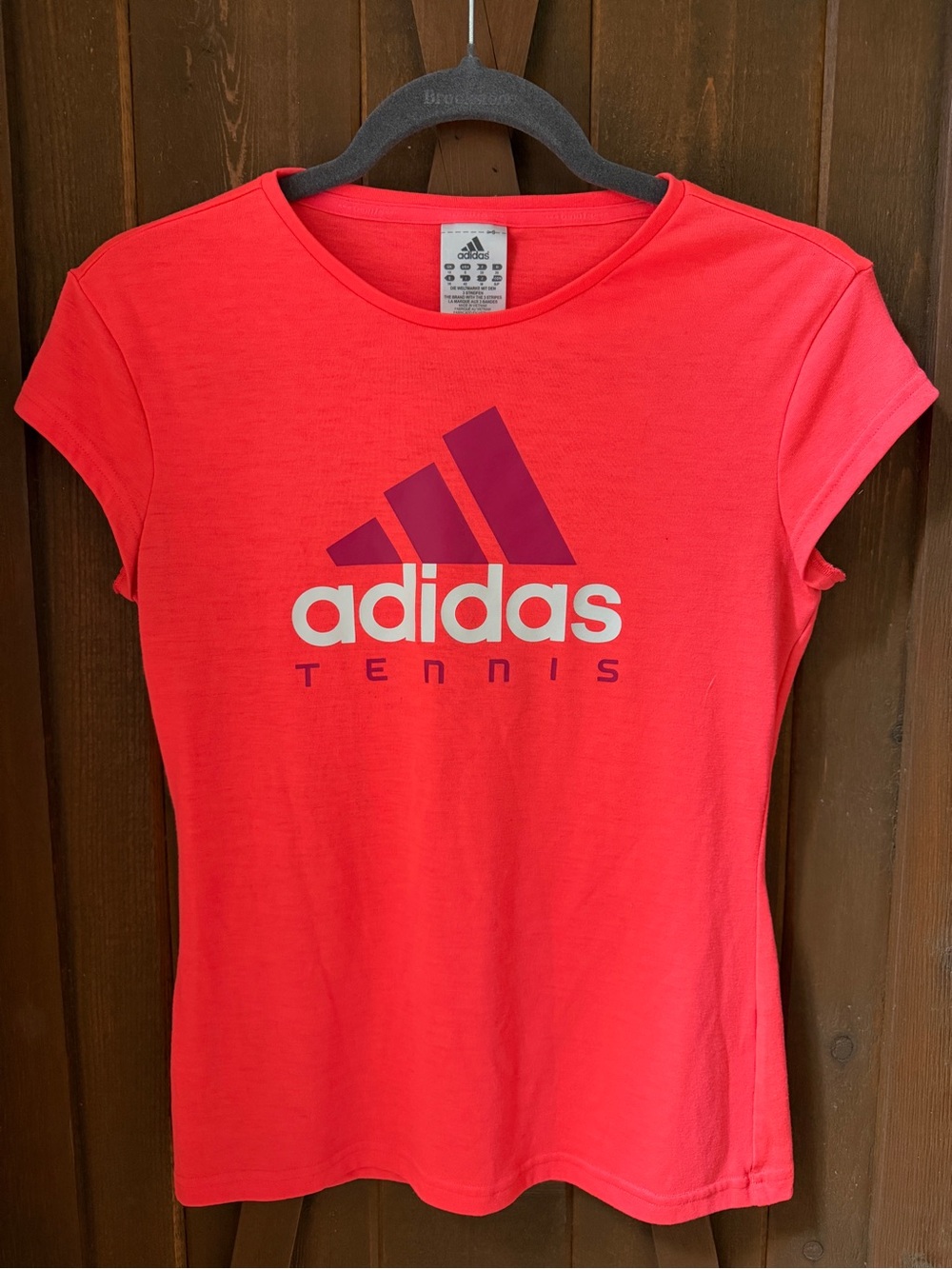 adidas Neon Pink Crewneck T-Shirt